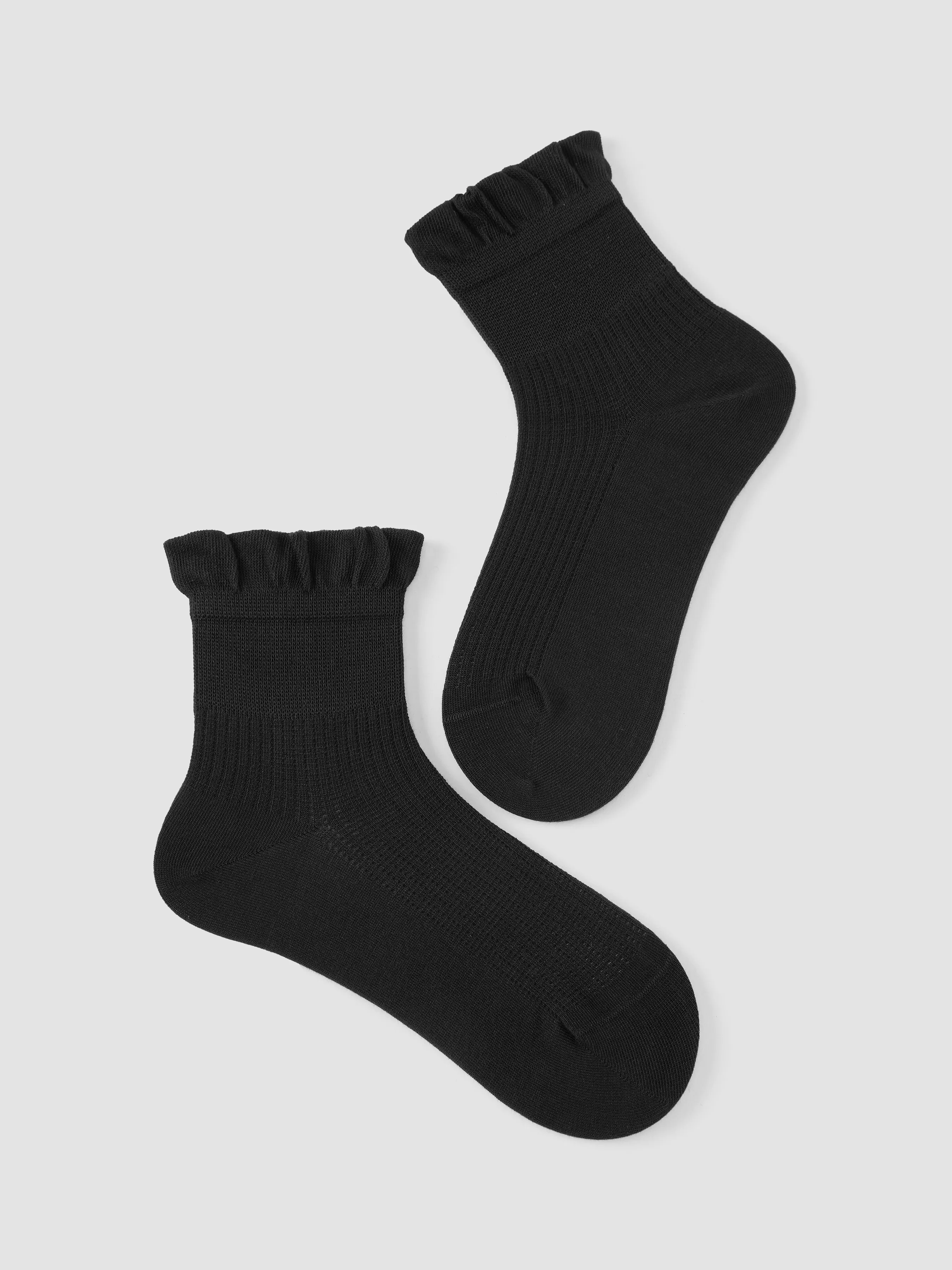  3 PARES DE CALCETINES DE TRIPULACIÓN CON VOLANTES