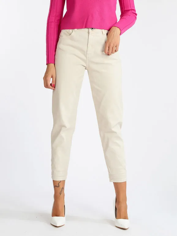 3d Denim Pantalón mujer tiro súper alto