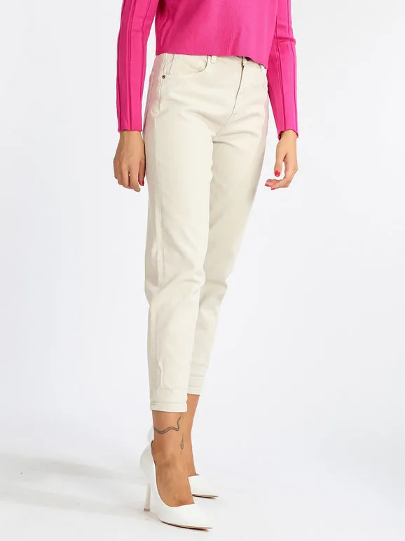 3d Denim Pantalón mujer tiro súper alto
