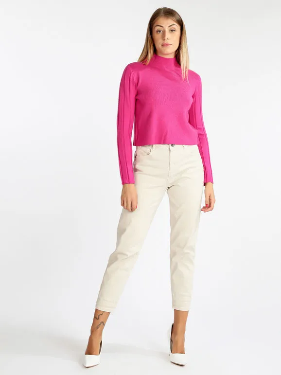 3d Denim Pantalón mujer tiro súper alto