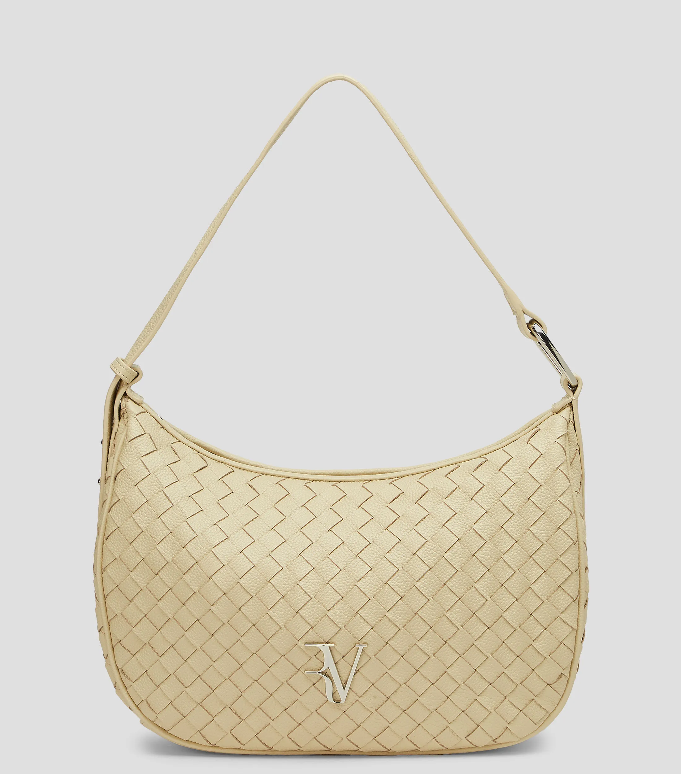 4353_Roberto Verino Bolso Hobo entrelazado en piel Mujer