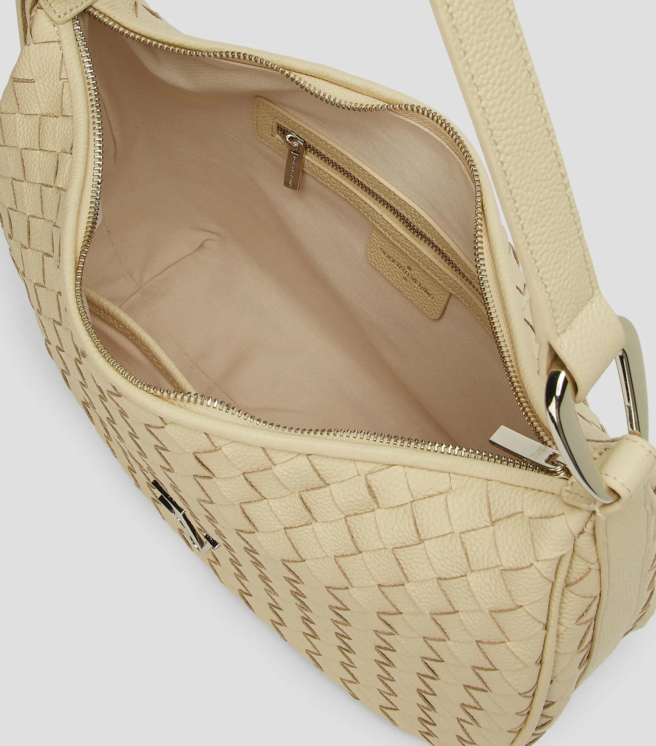 4353_Roberto Verino Bolso Hobo entrelazado en piel Mujer
