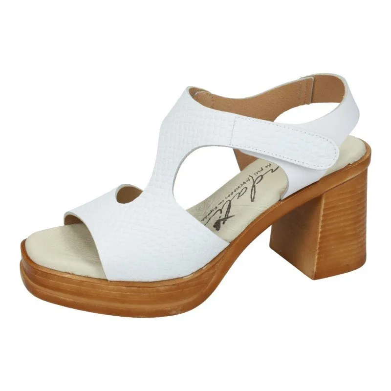 528 Sandalias Pitón color BLANCO