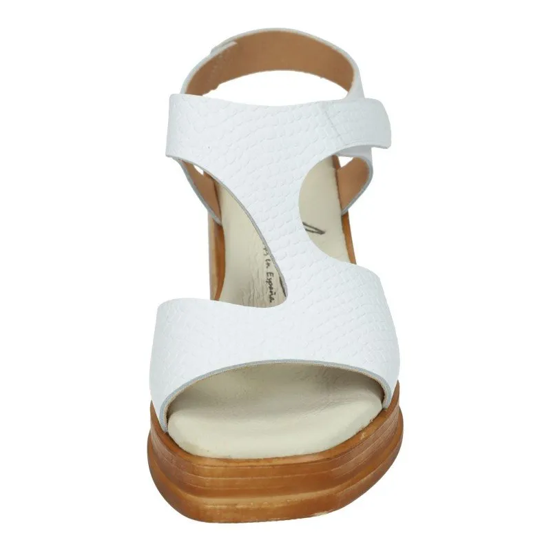 528 Sandalias Pitón color BLANCO