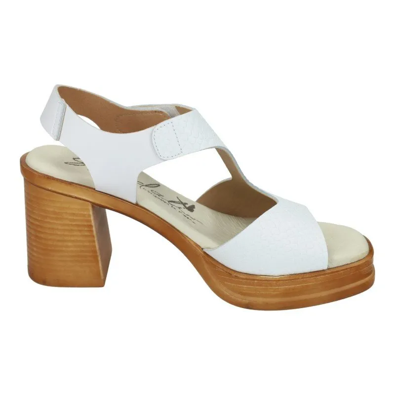 528 Sandalias Pitón color BLANCO