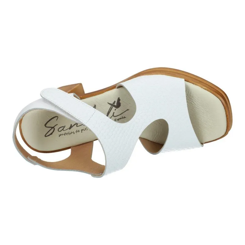 528 Sandalias Pitón color BLANCO