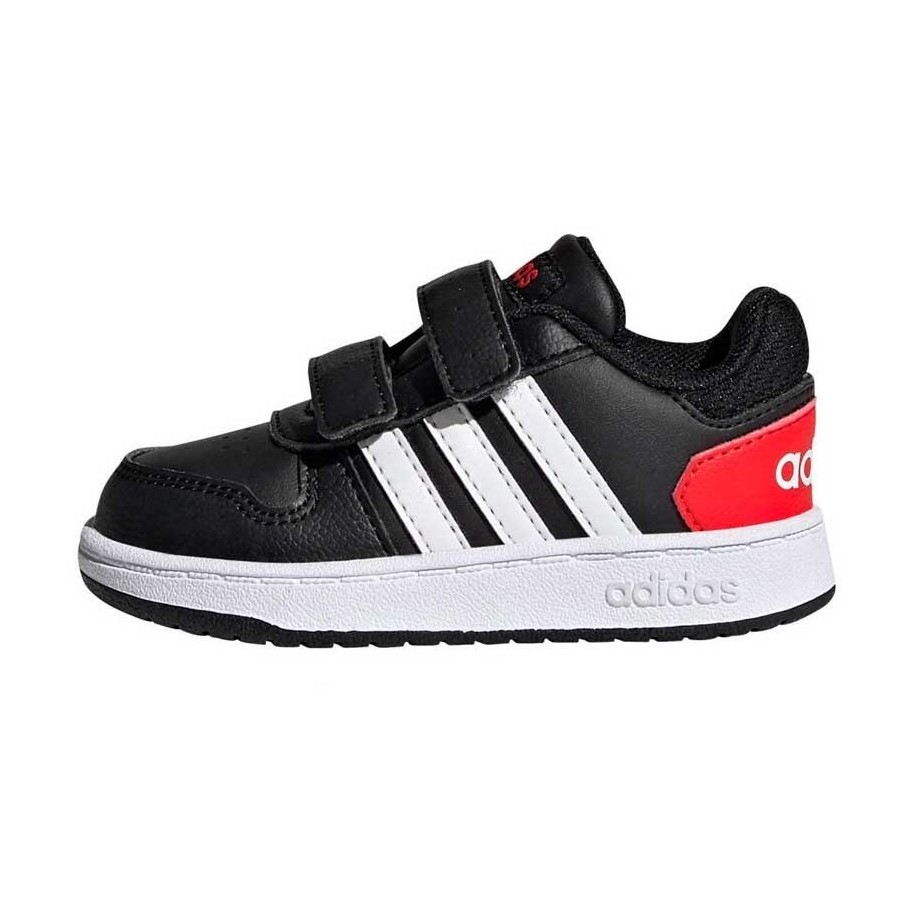 ADIDAS HOOPS 2.0 CMF I CBLACK/FTWWHT/VIV FY9444