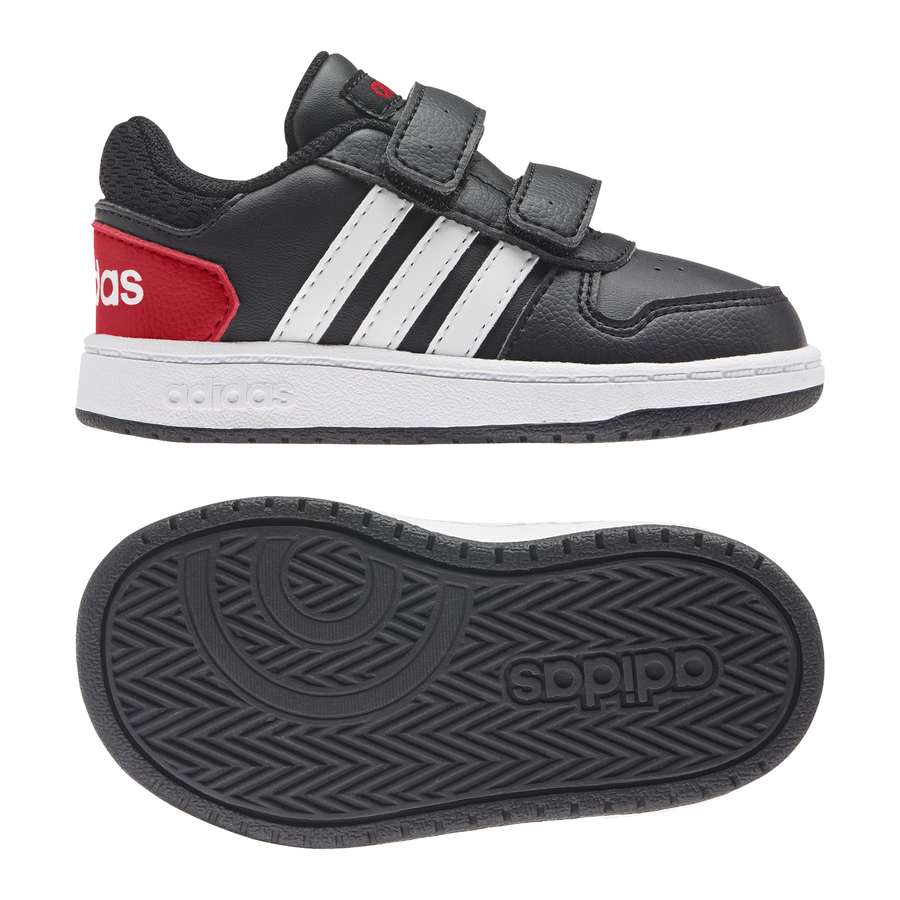 ADIDAS HOOPS 2.0 CMF I CBLACK/FTWWHT/VIV FY9444