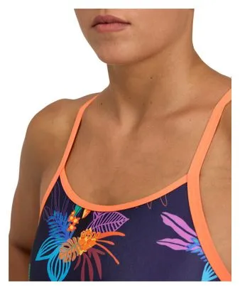 Arena Traje de baño de 1 pieza para mujer Arena Fall Leaves Booster Back Azul