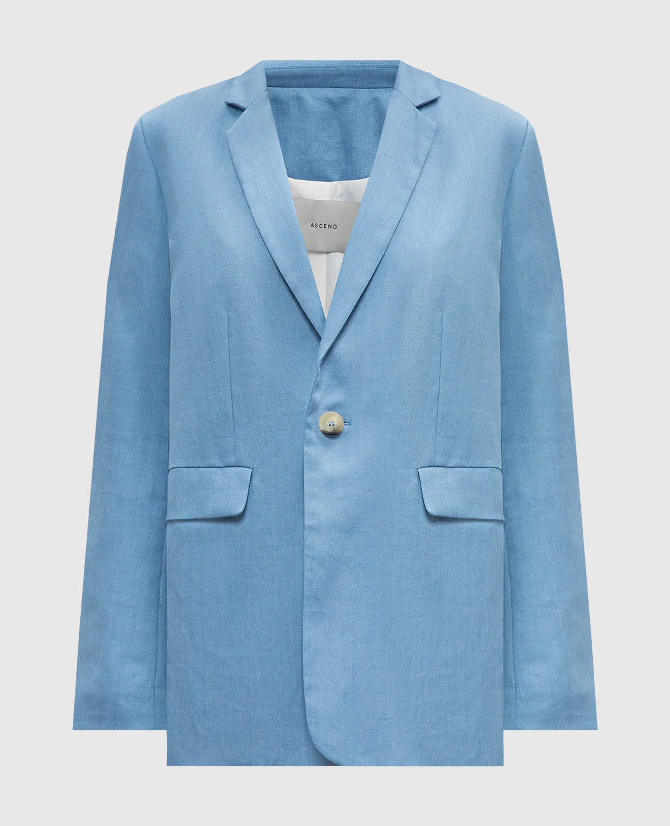 Asceno Azores blue linen jacket
