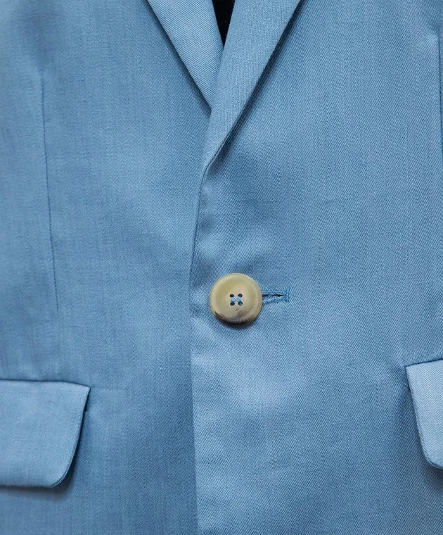 Asceno Azores blue linen jacket