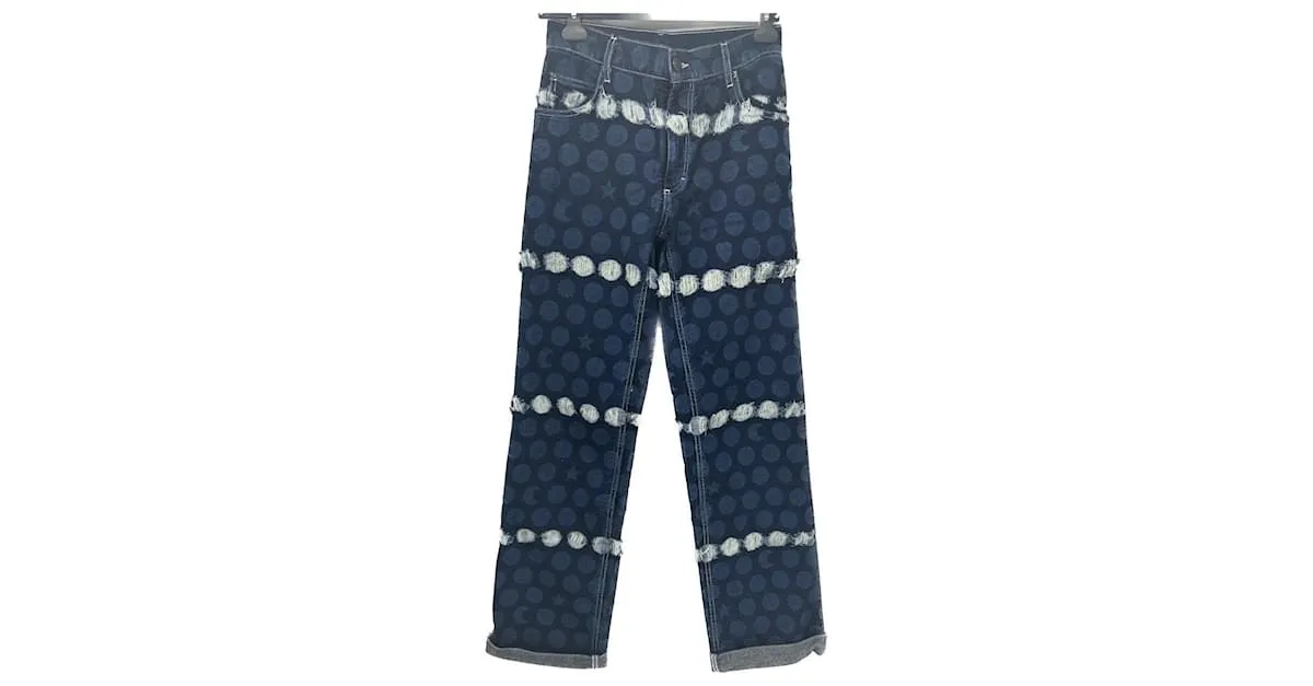 Autre Marque CHARLES JEFFREY LOVERBOY Pantalón T.Algodón S Internacional Azul 