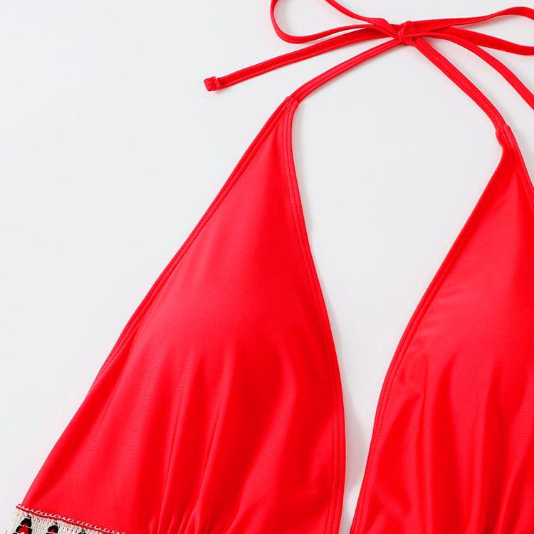 Baador plus size con cinturón estampado