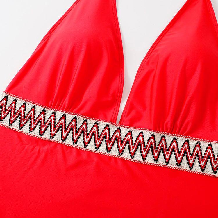 Baador plus size con cinturón estampado
