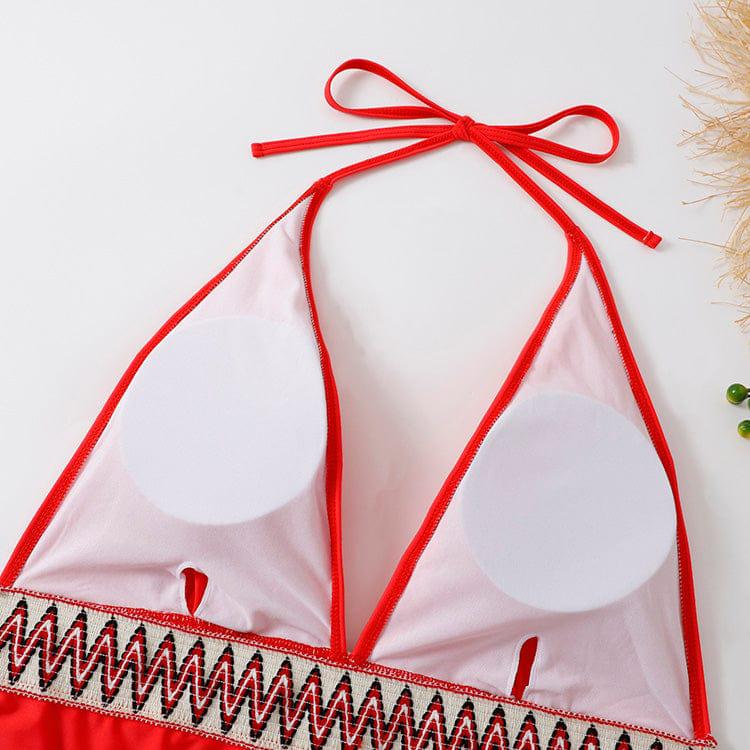 Baador plus size con cinturón estampado