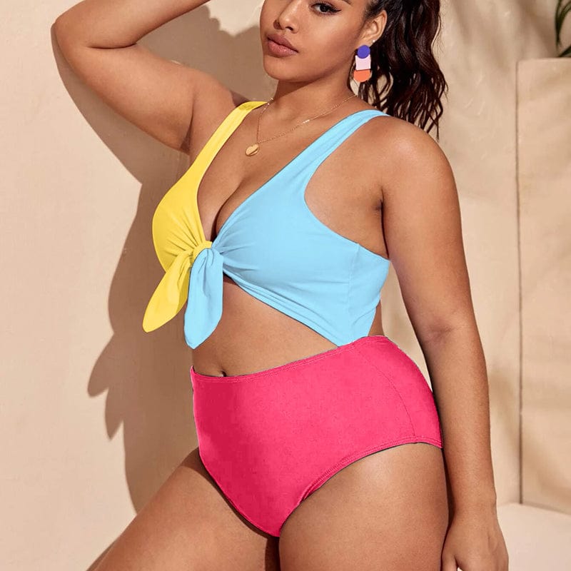 Baador plus size de tres colores con abertura