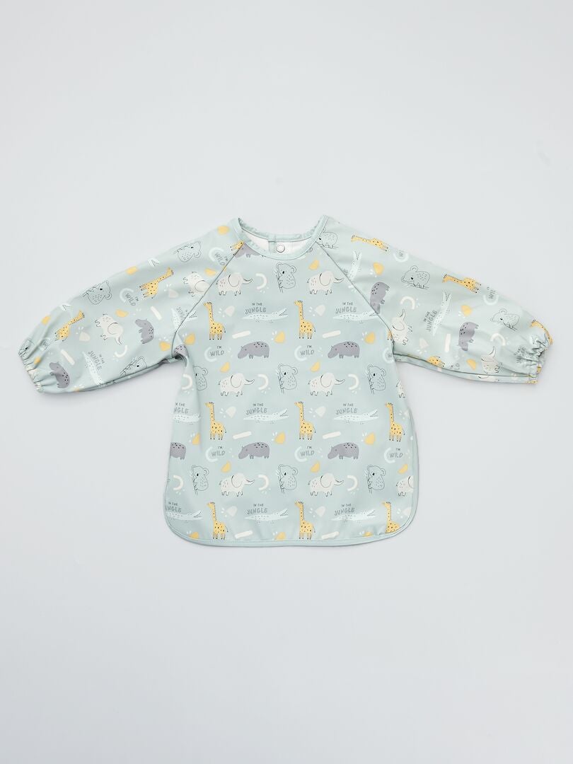 BABERO IMPERMEABLE ESTAMPADO  AZUL