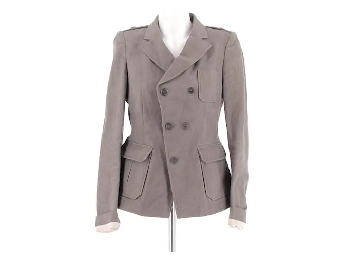 BALENCIAGA Chaquetas T.FR 40 Algodón Caqui 