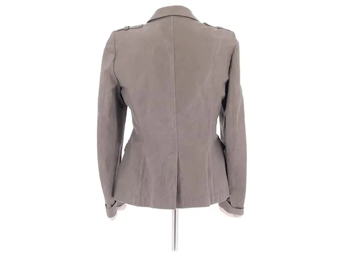 BALENCIAGA Chaquetas T.FR 40 Algodón Caqui 