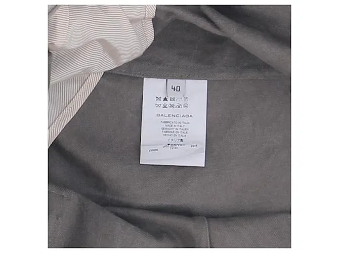 BALENCIAGA Chaquetas T.FR 40 Algodón Caqui 