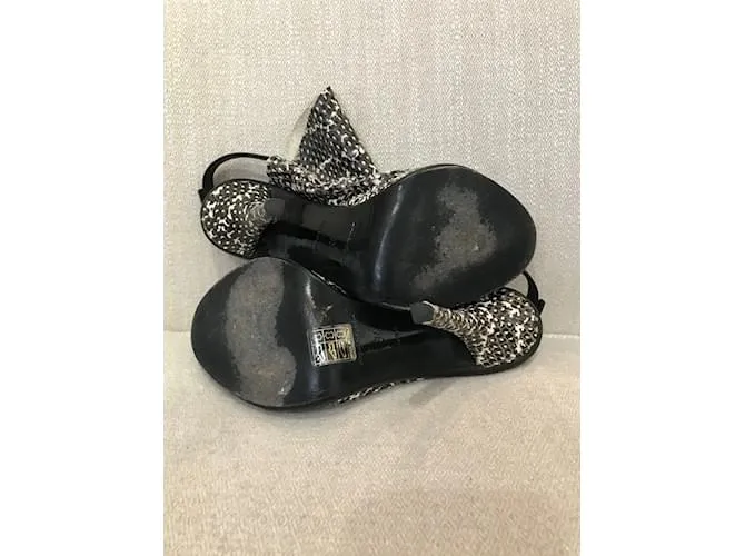 BALENCIAGA Sandalias T.UE 37 Pieles exóticas Negro 