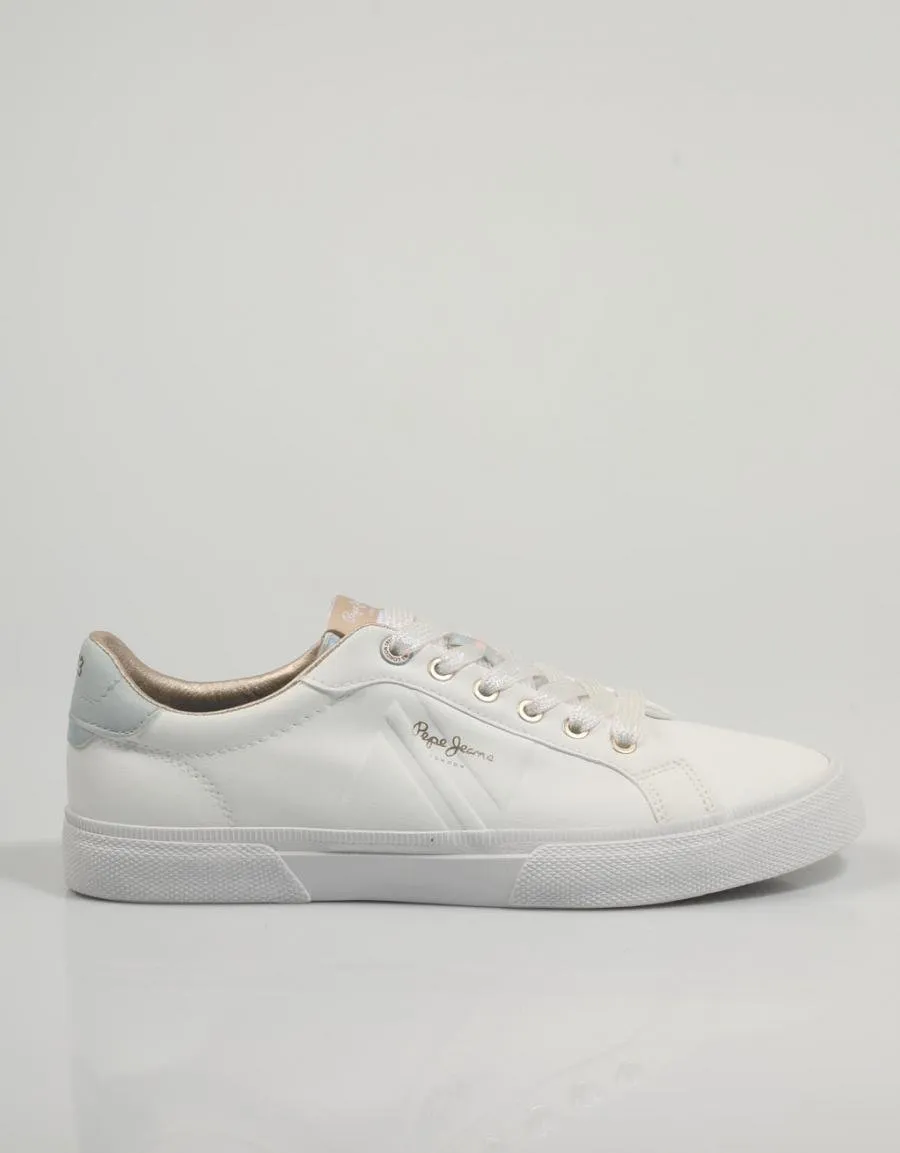  baskets PEPE JEANS Kenton en Blanc 81661