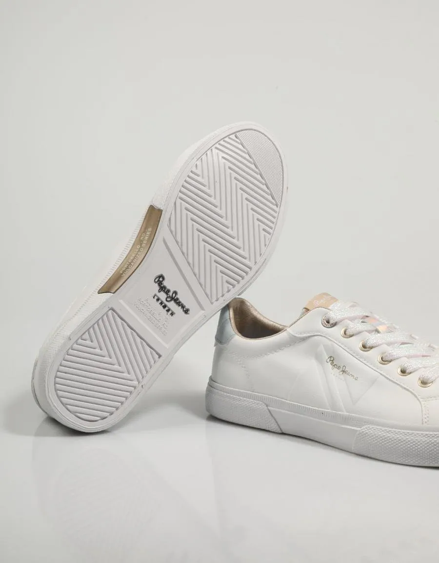  baskets PEPE JEANS Kenton en Blanc 81661