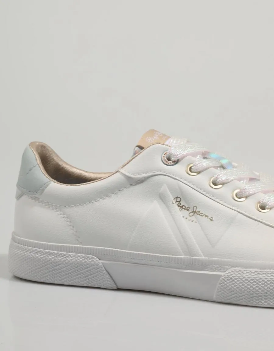  baskets PEPE JEANS Kenton en Blanc 81661