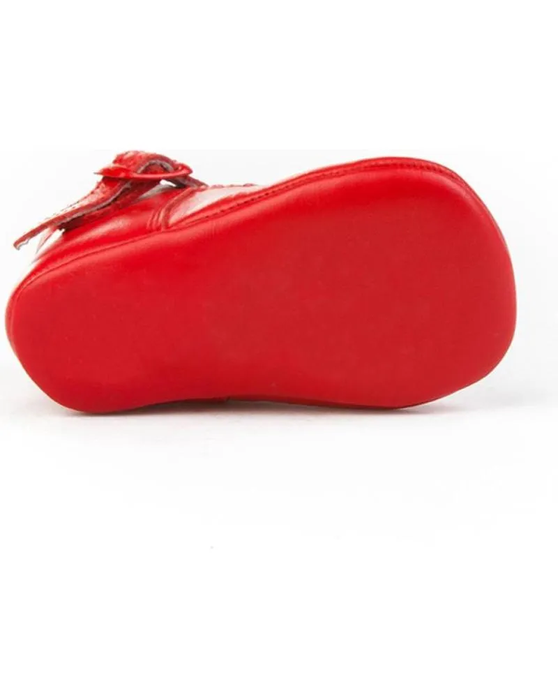 Bebé de Niña ANGELITOS ZAPATO PATUCO PIEL 240 ROJO