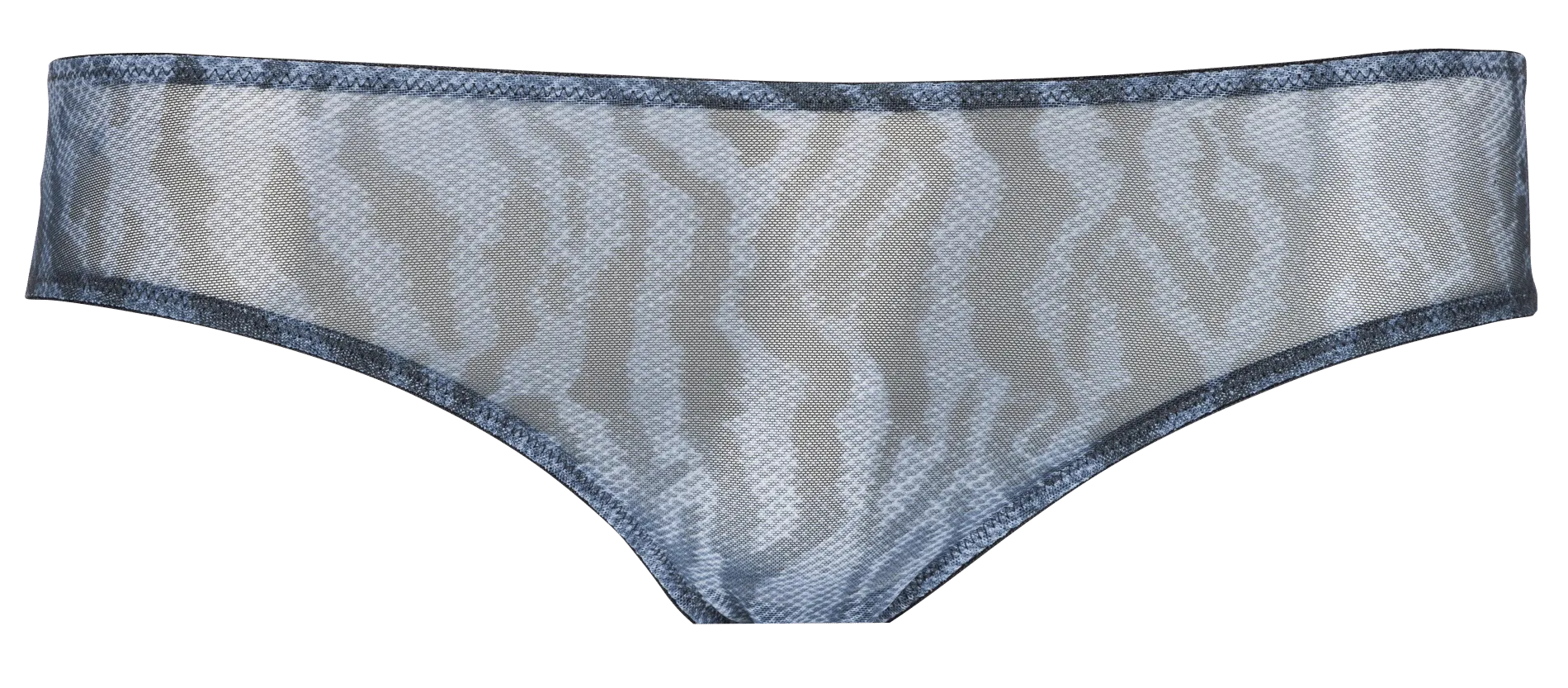 BELIZA EMA  BRAGUITA ESTAMPADA CON TRANSPARENCIAS EN AZUL
