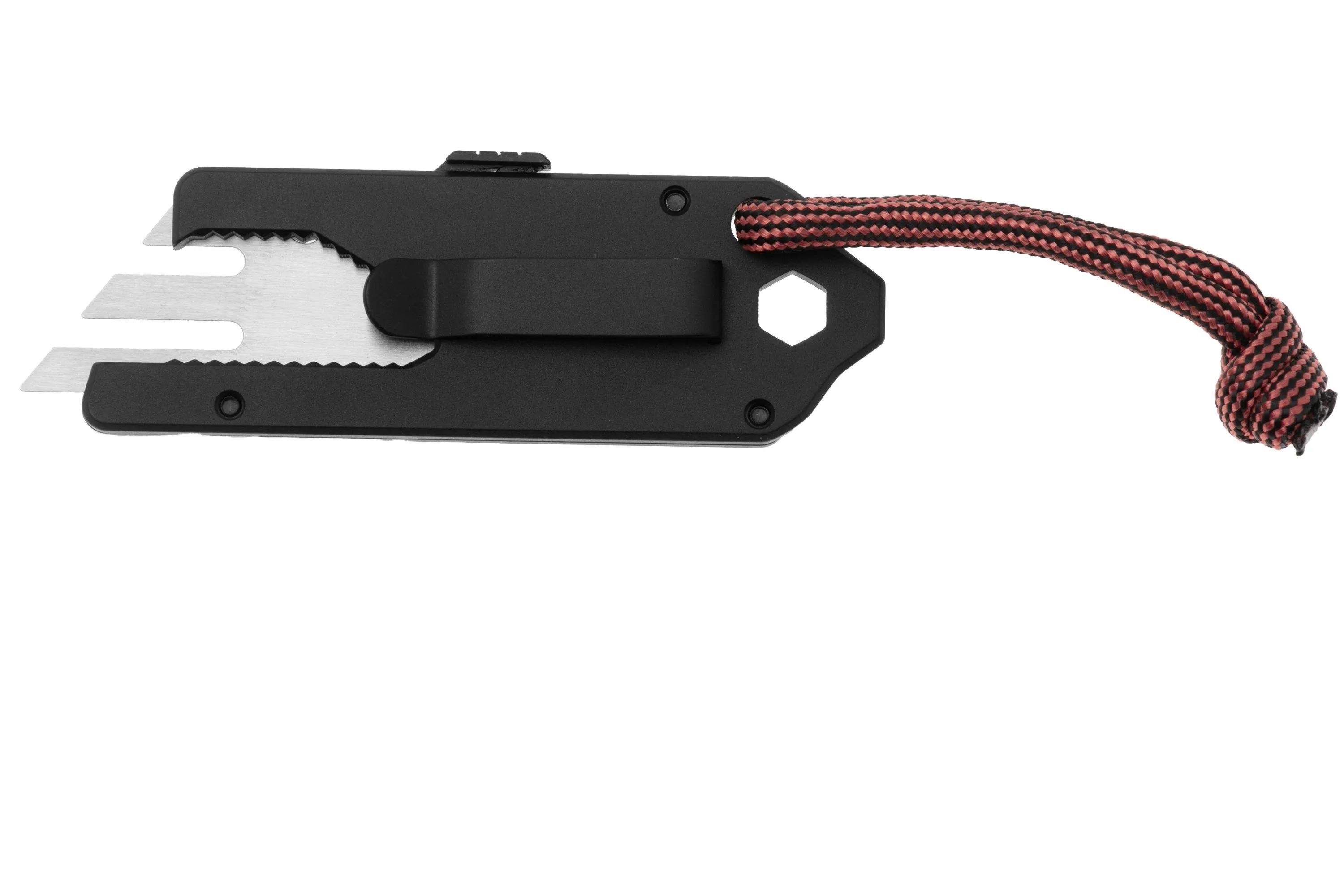 BIG IDEA DESIGN TPT SLIDE TITANIUM POCKET TOOL TPTBK MATTE BLACK TITANIUM, CUCHILLO MULTIUSOS