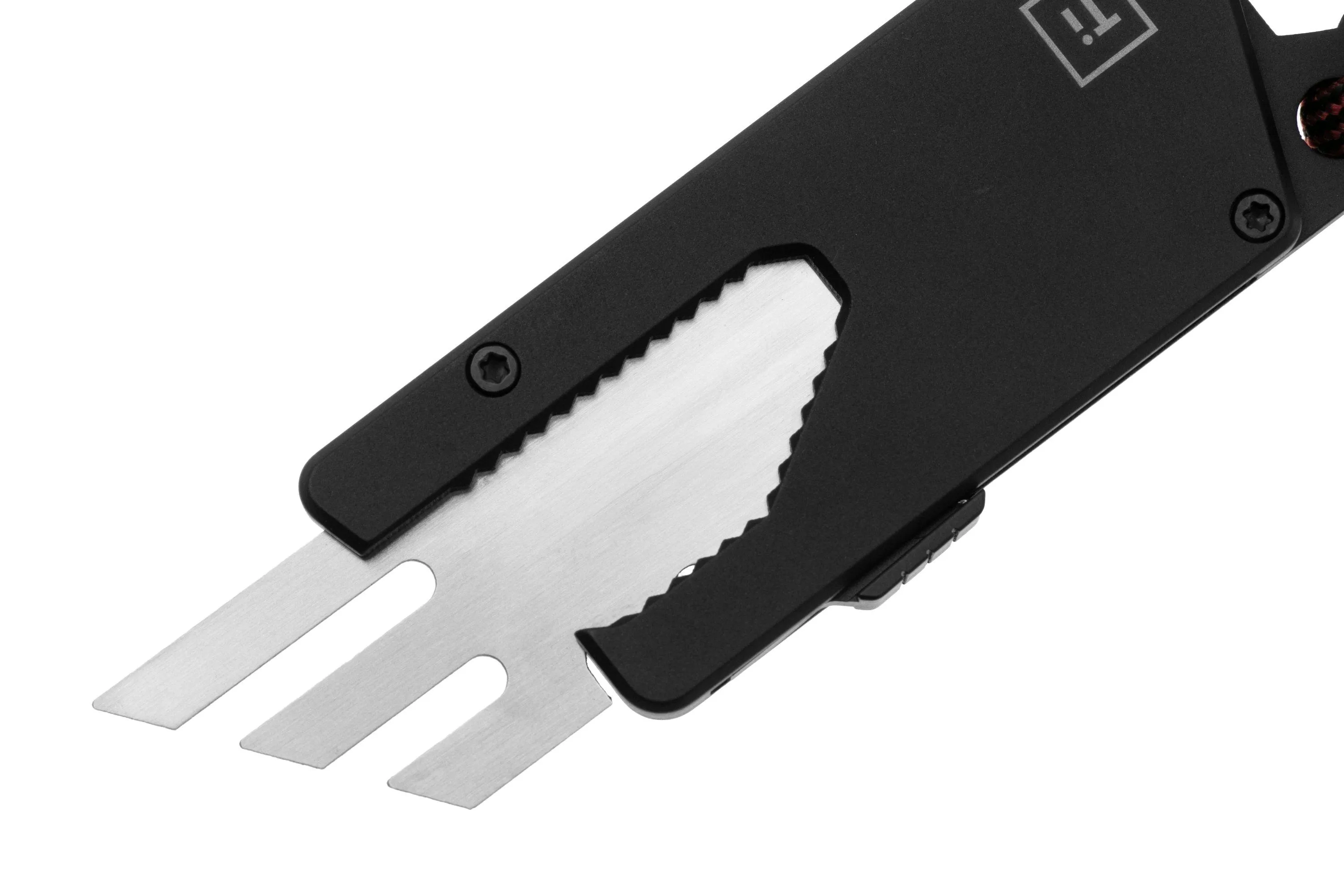 BIG IDEA DESIGN TPT SLIDE TITANIUM POCKET TOOL TPTBK MATTE BLACK TITANIUM, CUCHILLO MULTIUSOS
