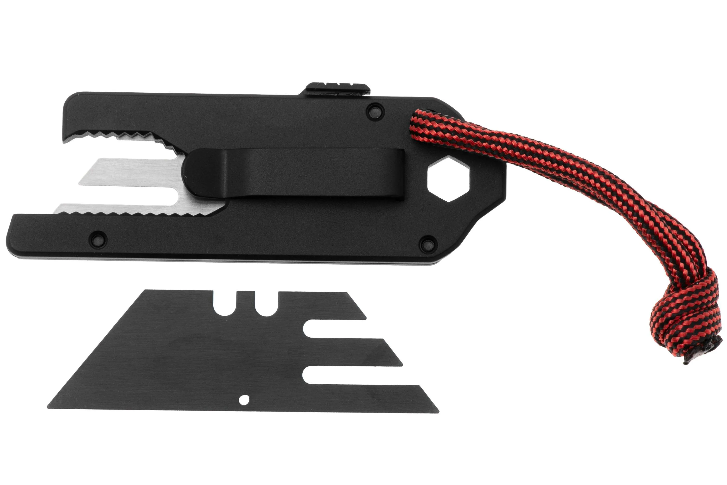 BIG IDEA DESIGN TPT SLIDE TITANIUM POCKET TOOL TPTBK MATTE BLACK TITANIUM, CUCHILLO MULTIUSOS