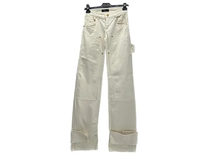 BLUMARINE Pantalón T.International S Algodón Beige 