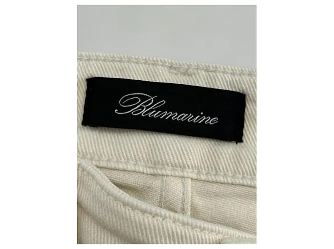 BLUMARINE Pantalón T.International S Algodón Beige 
