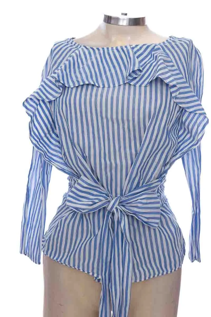 BLUSA COLOR AZUL  H&AMP;M