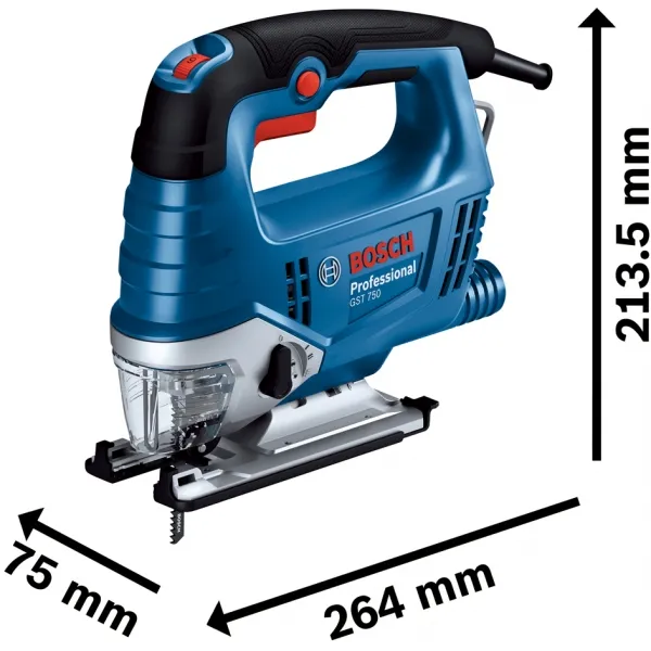 BOSCH  GST 750  SIERRA DE CALAR PENDULAR, 520 W