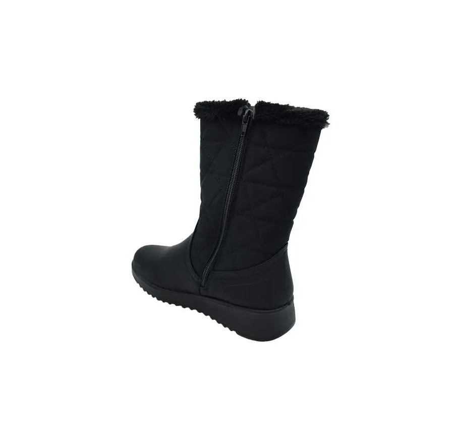 BOTA AMARPIES AJH22414 GRIS CÓMODA Y LIGERA PARA MUJER PLANTILLA MEMORY SPONGE MEMBRANA WATER REPELLENT 27472