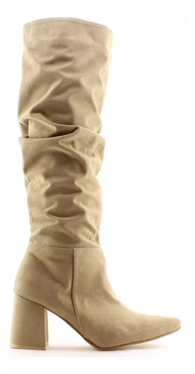 Botas Caña Alta Dama Mujer Taco Separado Comodas Carg
