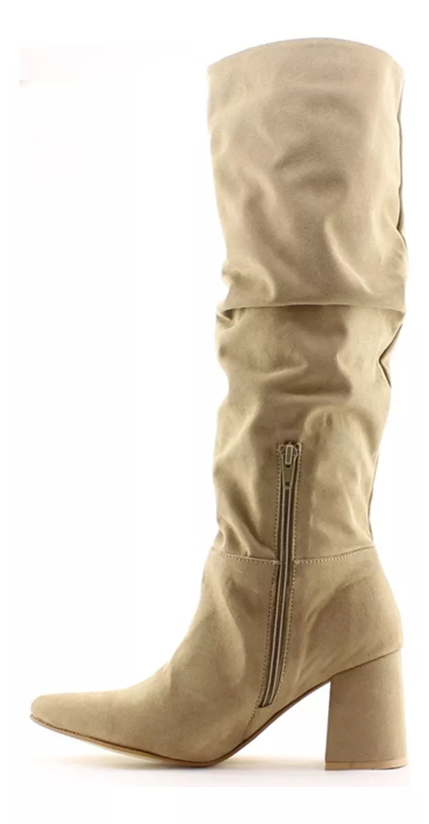 Botas Caña Alta Dama Mujer Taco Separado Comodas Carg