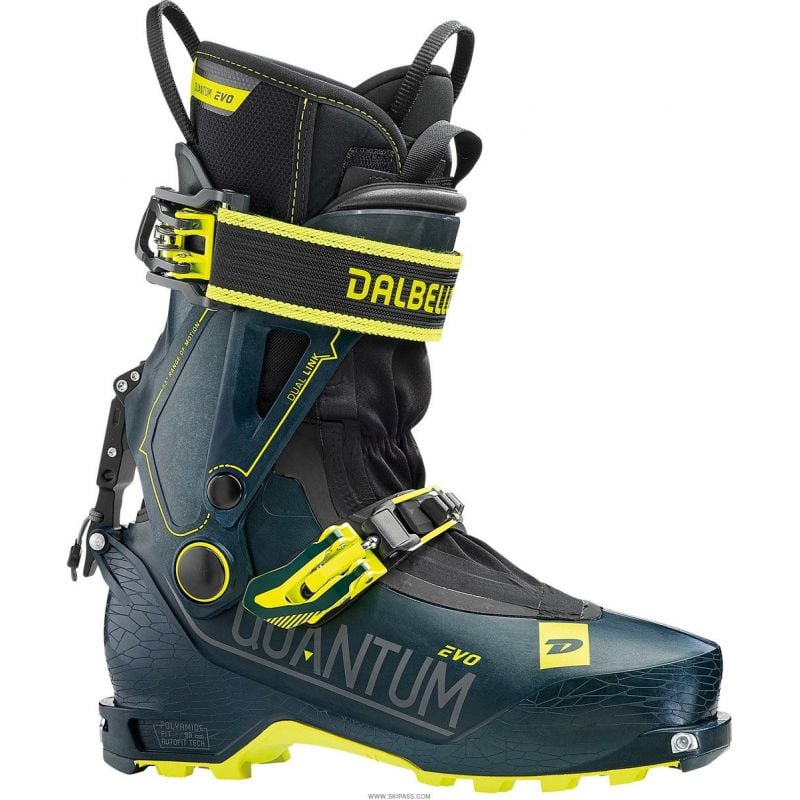 Botas de esquí Dalbello Quantum Evo (Azul oscuro/Amarillo fluorescente)