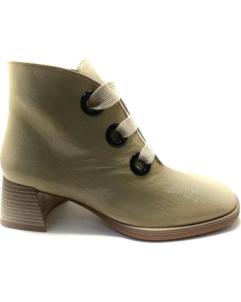 Botines HISPANITAS  de Mujer HI243635 MILAN BOTINES CON TACON PARA MUJER  BEIGE