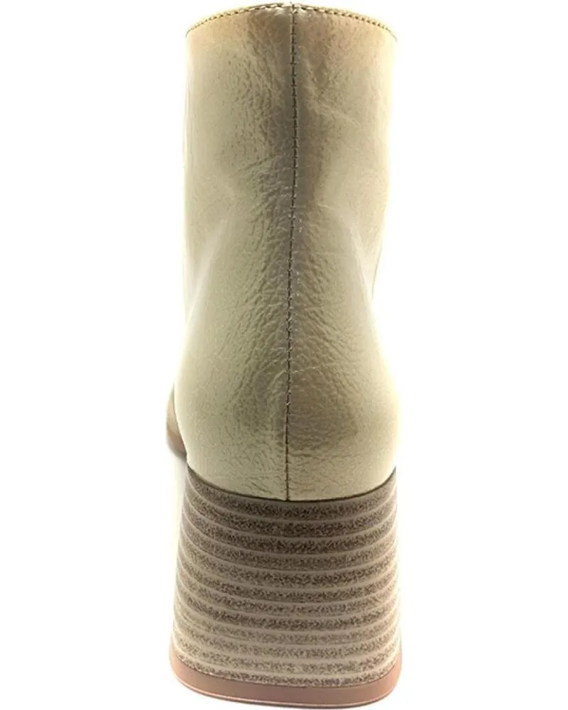 Botines HISPANITAS  de Mujer HI243635 MILAN BOTINES CON TACON PARA MUJER  BEIGE