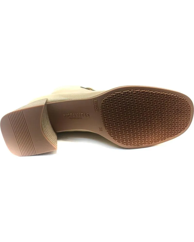 Botines HISPANITAS  de Mujer HI243635 MILAN BOTINES CON TACON PARA MUJER  BEIGE