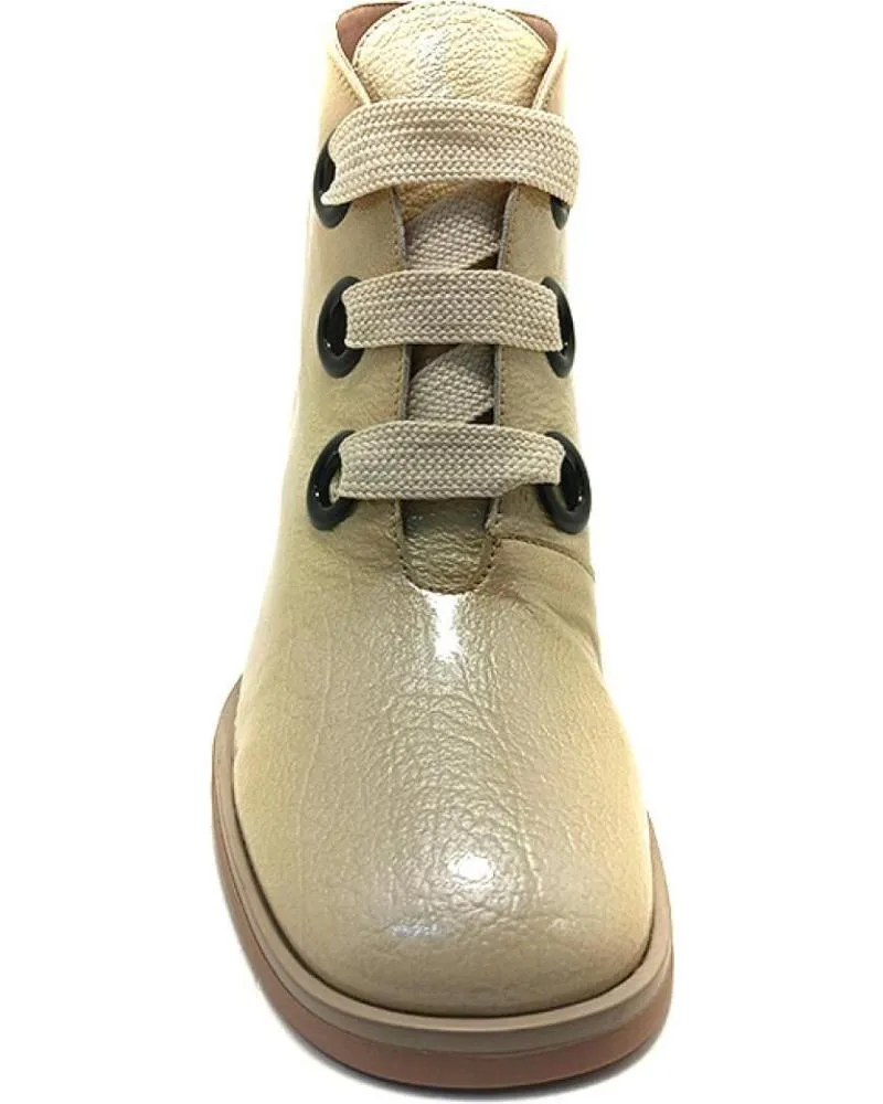 Botines HISPANITAS  de Mujer HI243635 MILAN BOTINES CON TACON PARA MUJER  BEIGE