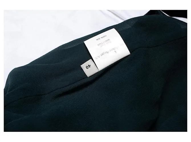 By Malene Birger POR MALENE BIRGER, top verde halter con cuentas 