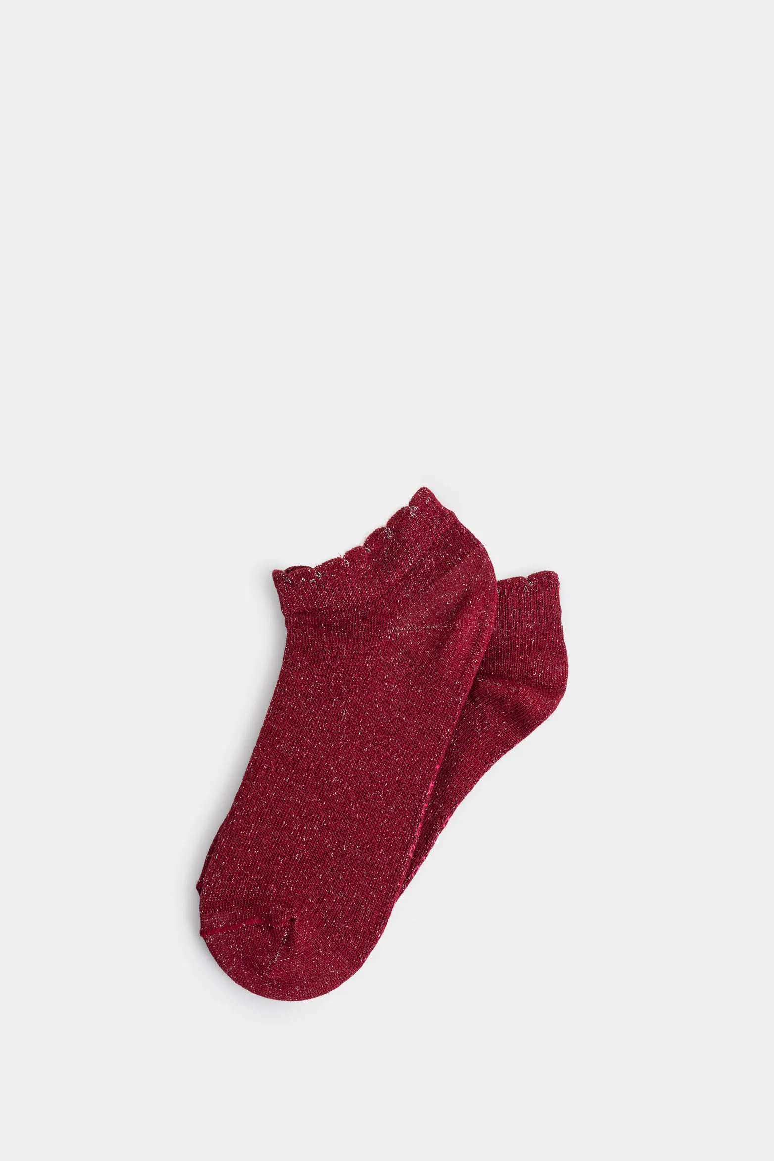 Calcetines tobilleros en tejido rectilíneo para mujer detalle lúrex