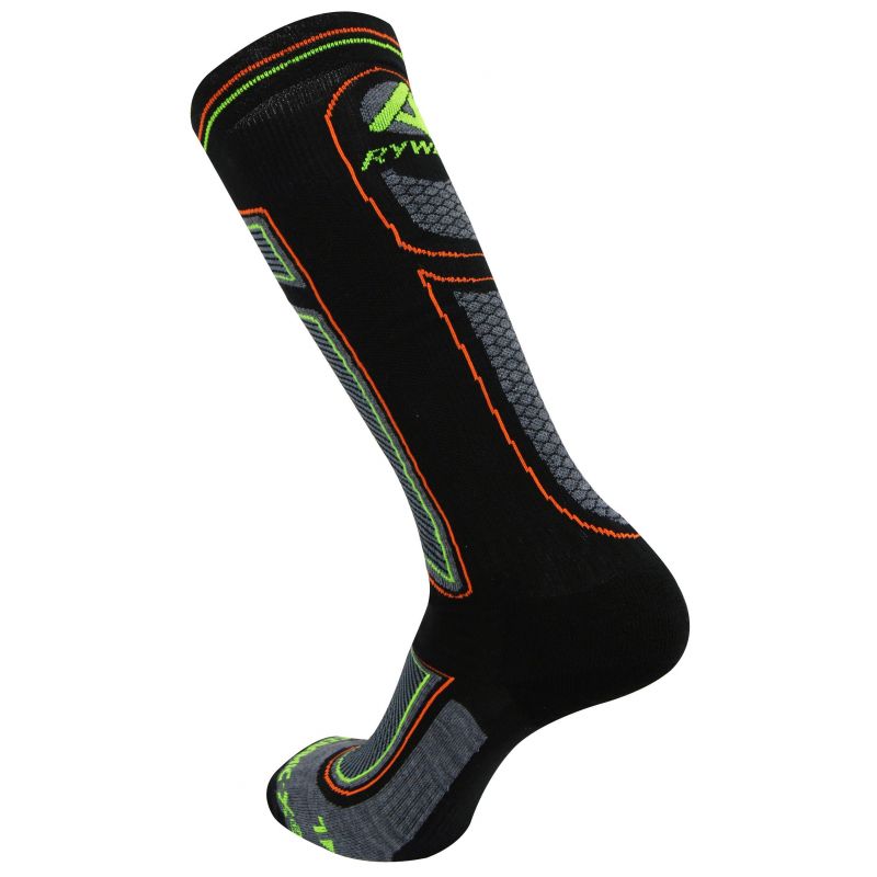 CALCETíN DE ESQUí BIOCERAMIC X RYWAN NARANJA AMARILLO