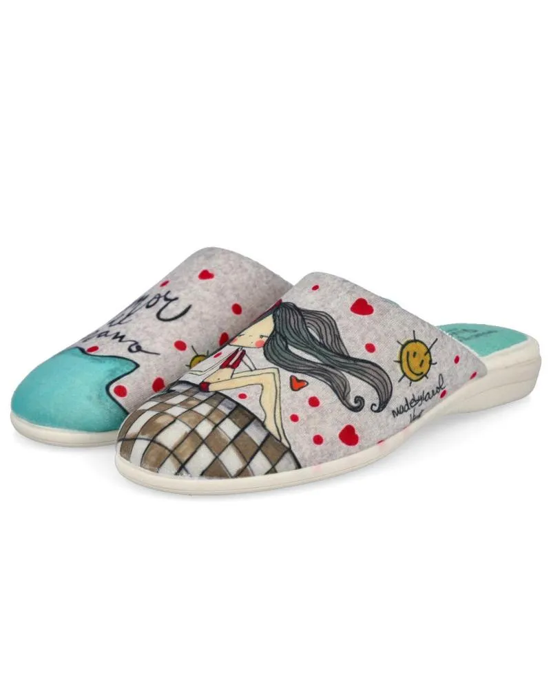 CALZADO DE CASA DE MUJER VIVANT ILC221230 ZAPATILLAS DE CASA M GRIS