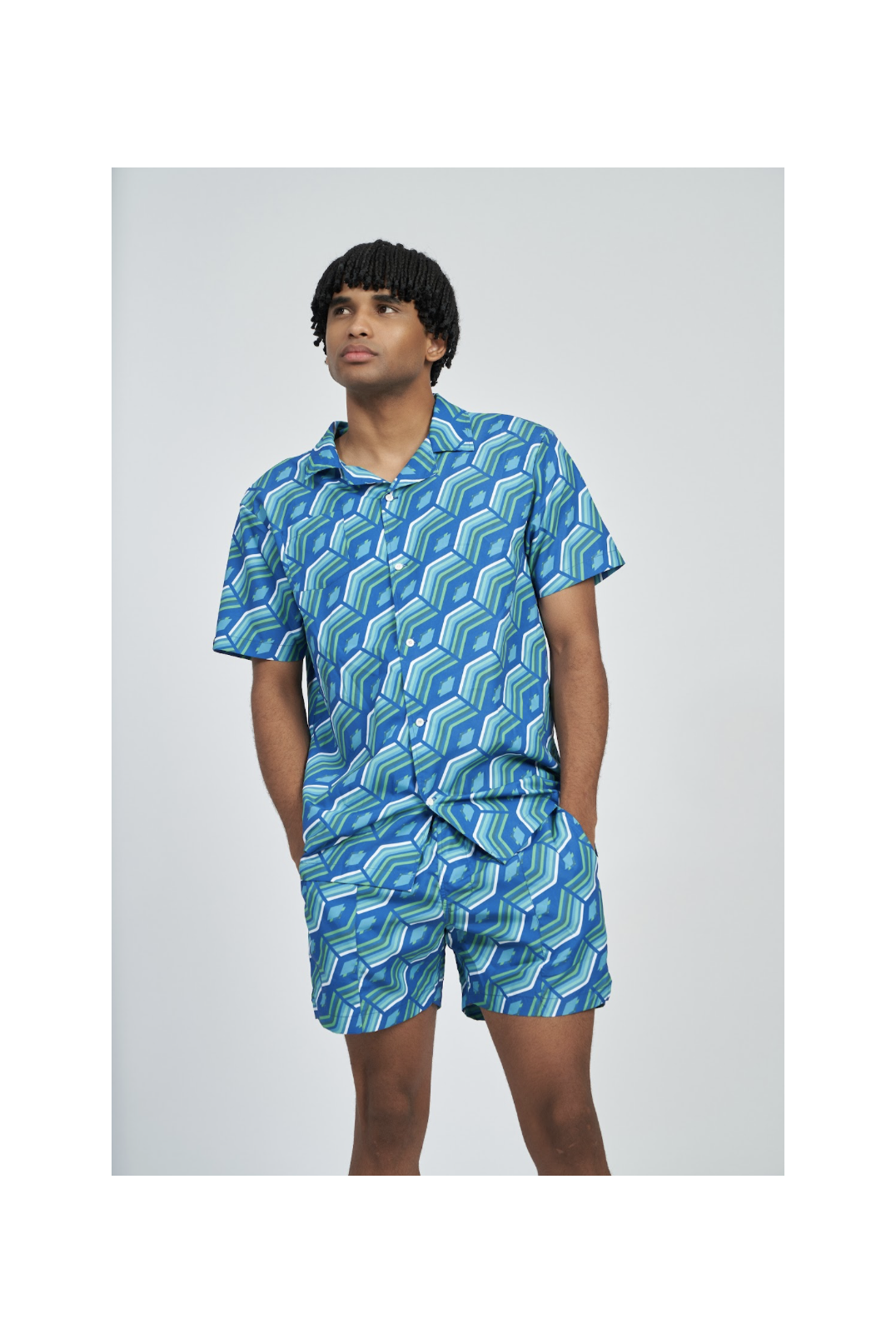 Camisa Umbro  Cabana Printed Quetzal Green Multi
